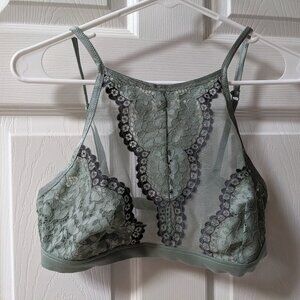 Victoria's Secret Two-Tone Bralette - Light and Dark Blue - XL
